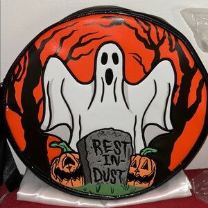 Pumpkin 🎃 Cult "Rest In Dust" Bag, Crossbody/Shoulder Strap, EUC!
